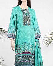 Sea Green Lawn Suit- Pakistani Designer Lawn Dress