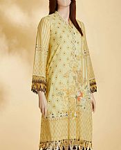Light Golden Lawn Kurti- Pakistani Designer Lawn Dress