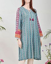 Sky Blue Lawn Kurti- Pakistani Designer Lawn Dress