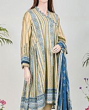 Cream Lawn Suit- Pakistani Lawn Dress