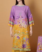 Lavender/Golden Yellow Khaddar Suit- Pakistani Winter Clothing