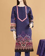 Navy Khaddar Suit- Pakistani Winter Dress