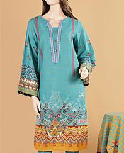 Light Turquoise Khaddar Suit- Pakistani Winter Clothing