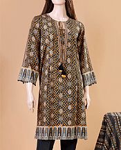 Mustard/Dark Grey Khaddar Suit- Pakistani Winter Dress
