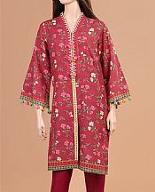 Auburn Red Khaddar Suit- Pakistani Winter Dress