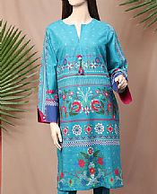 Turquoise Lawn Suit (2 Pcs)- Pakistani Winter Dress