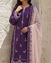 Saya Plum Purple Cambric Suit- Pakistani Lawn Dress