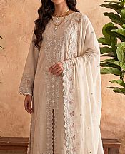 Saya Beige Cambric Suit- Pakistani Designer Lawn Suits
