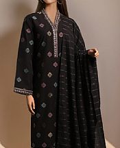 Saya Black Jacquard Suit- Pakistani Designer Lawn Suits