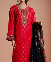 Saya Carmine Jacquard Suit- Pakistani Lawn Dress