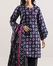 Saya Black Khaddar Suit- Pakistani Winter Clothing