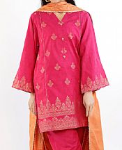 Hot Pink Jacquard Suit (2 pcs)