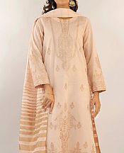 Peach Jacquard Suit (2 pcs)