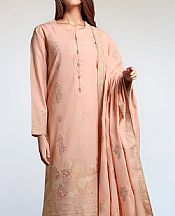 Light Peach Jacquard Suit (2 pcs)