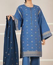 Blue Jacquard Suit