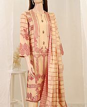 Saya Sand Gold Jacquard Suit- Pakistani Lawn Dress