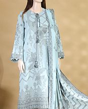 Saya Sky Blue Jacquard Suit- Pakistani Designer Lawn Suits
