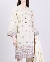 Saya Off-white Jacquard Suit- Pakistani Lawn Dress
