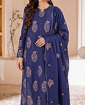 Saya Navy Blue Jacquard Suit- Pakistani Designer Lawn Suits