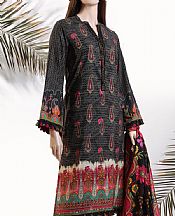 Saya Black Zari Stripe Line Suit- Pakistani Designer Lawn Suits