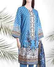 Turquoise Lawn Suit- Pakistani Lawn Dress
