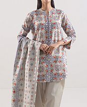 Saya Off White Khaddar Suit- Pakistani Winter Clothing