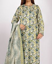 Saya Off-white/Teal Khaddar Suit- Pakistani Winter Clothing