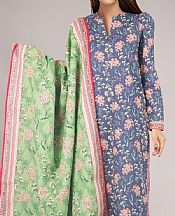 Cornflower Blue Khaddar Suit