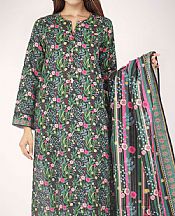 Black/Green Khaddar Suit