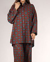 Saya Rust Khaddar Suit (2 Pcs)- Pakistani Winter Clothing