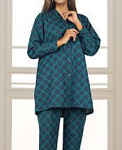Teal Khaddar Suit (2 Pcs)