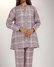 Saya Pink/Grey Khaddar Suit (2 Pcs)- Pakistani Winter Dress