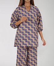 Saya Blue Khaddar Suit (2 Pcs)- Pakistani Winter Dress