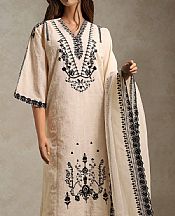 Saya Ivory Jacquard Suit- Pakistani Lawn Dress