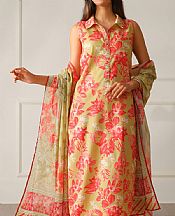 Light Olive/Coral Lawn Suit