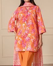 Faded Orange Lawn Suit