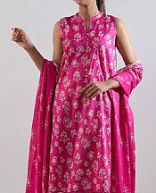 Shocking Pink Lawn Suit