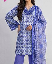 Cornflower Blue Lawn Suit (2 Pcs)