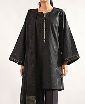 Saya Black Jacquard Suit- Pakistani Winter Dress