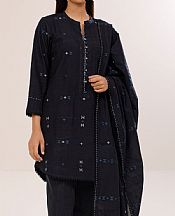 Saya Black Jacquard Suit- Pakistani Winter Clothing