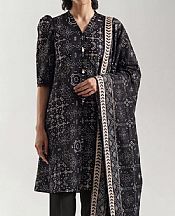 Black/Off White Lawn Suit (2 pcs)