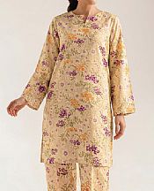Tan Lawn Suit (2 pcs)