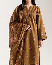 Saya Bronze Lawn Suit- Pakistani Lawn Dress