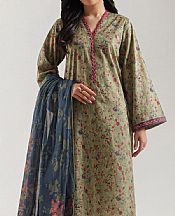 Saya Sage Green Lawn Suit- Pakistani Designer Lawn Suits