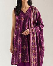 Saya Dark Raspberry Lawn Suit- Pakistani Designer Lawn Suits