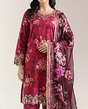 Light Burgundy Lawn Suit