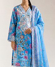 Celestial Blue Lawn Suit