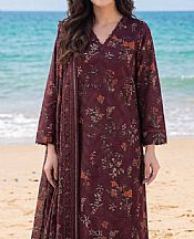Saya Wine Lawn Suit- Pakistani Designer Lawn Suits