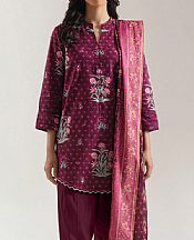 Saya Wine Berry Lawn Suit- Pakistani Lawn Dress