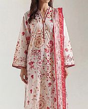Saya Off White Lawn Suit- Pakistani Designer Lawn Suits